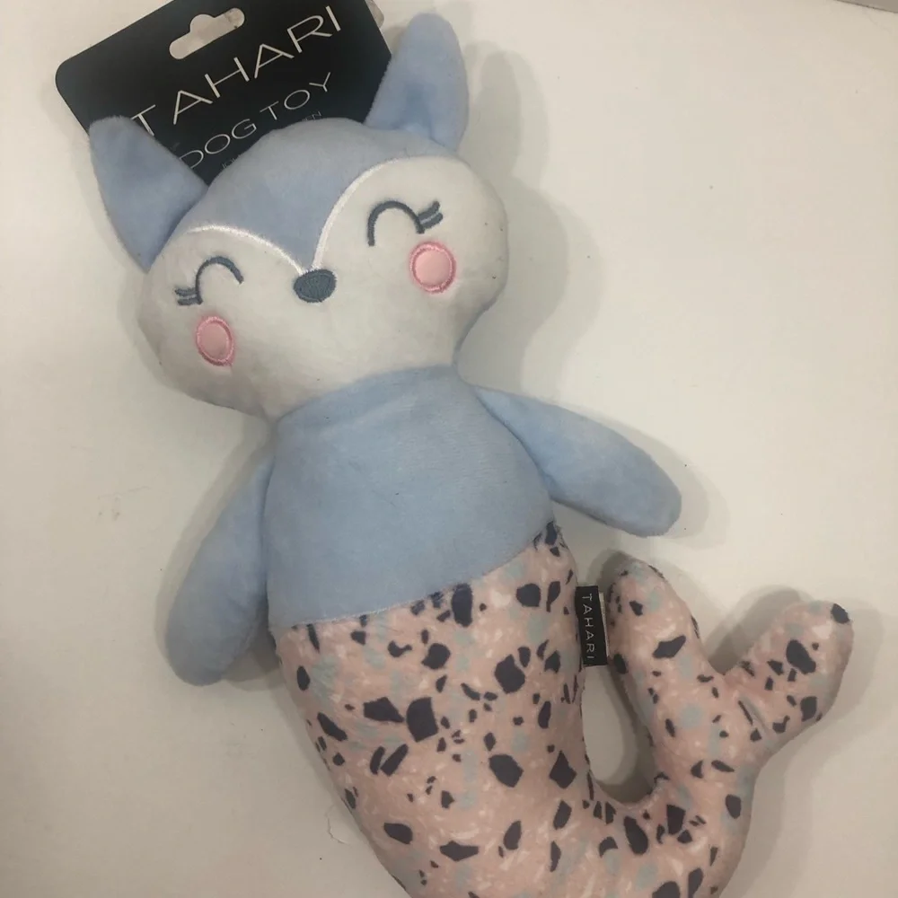 Tahari Blue Fox Plush Toy
